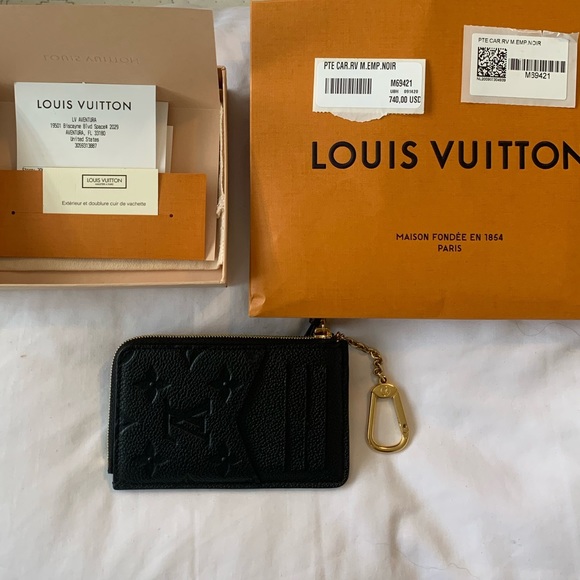Lv Card Holder Keychain Recto Verson